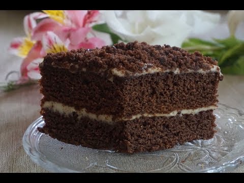 Chocolate cake\'Paul Robson\'.“პოლ რობსონი” ბებიის რეცეპტით. Торт \'Поль Робсон\'